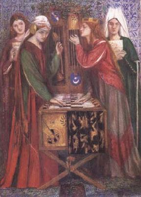 Dante Gabriel Rossetti The Blue Closet (mk28) oil painting image